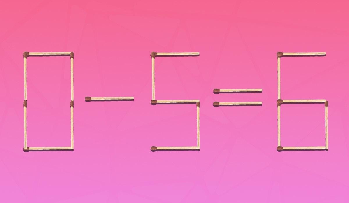 Musíte pretiahnuť 2 zápalky, aby bola rovnosť správna: jednoduchý IQ test