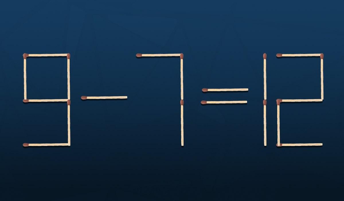 Hádanka pre géniov: na opravu chyby stačí presunúť len jednu zápalku