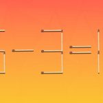 Aby bola rovnosť správna, musíte presunúť iba 1 zápalku: problém