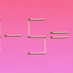 Musíte pretiahnuť 2 zápalky, aby bola rovnosť správna: jednoduchý IQ